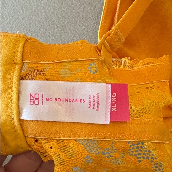 Lot 2 No Boundaries Lace Bralette Bra Bundle Womens XL Extra Large Blue Orange - Picture 7 of 14